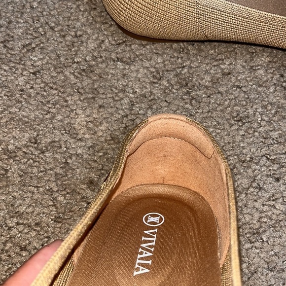 Vivaia Margot 2.0 Square-Toe V-Cut Flats Nutmeg 40 / 9 - Picture 8 of 11